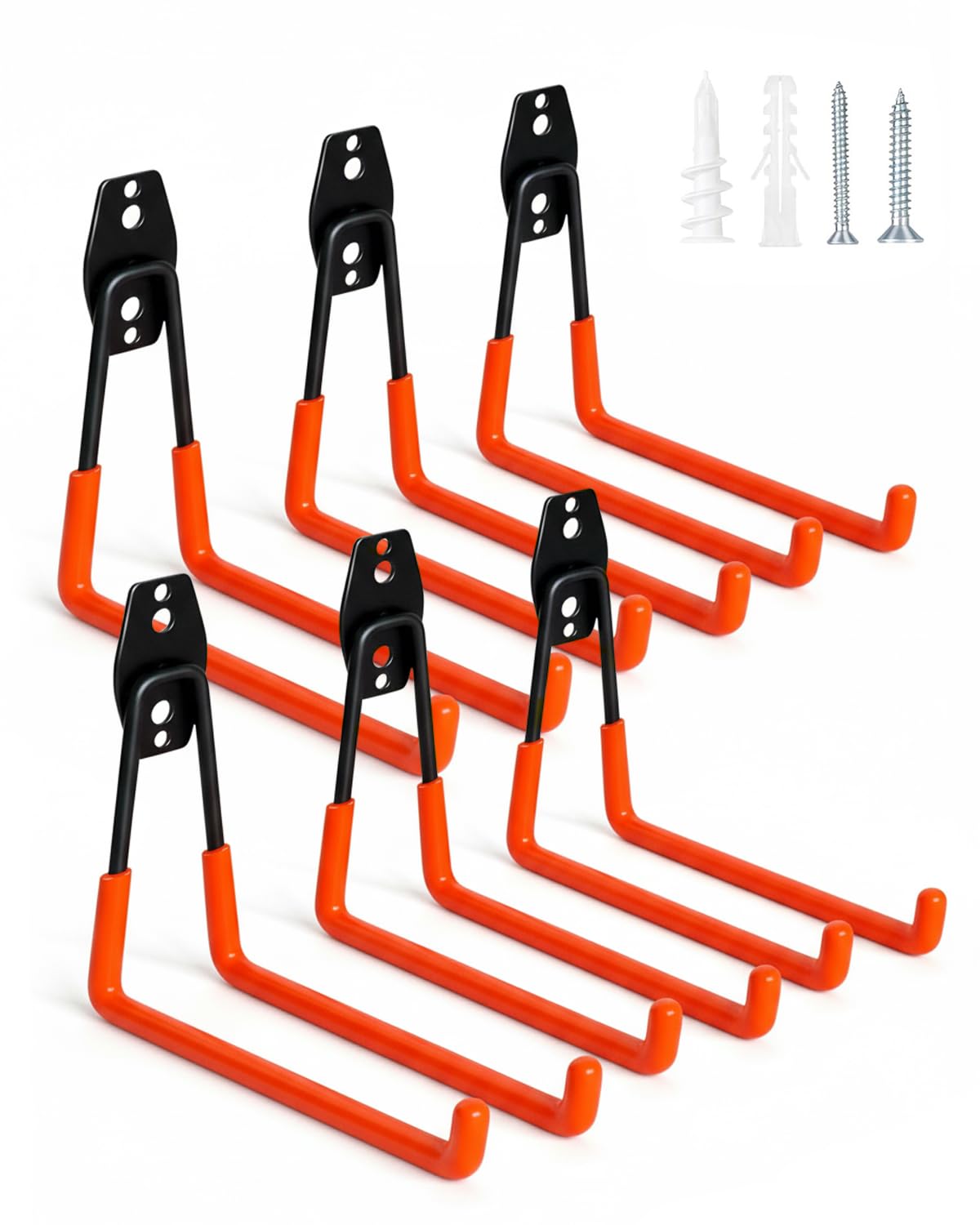 Amazon.com: WMK 7.3'' Garage Hooks Heavy Duty Wall Hook, 6 Pack